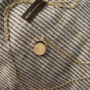 Henri Bendel Disc long necklace